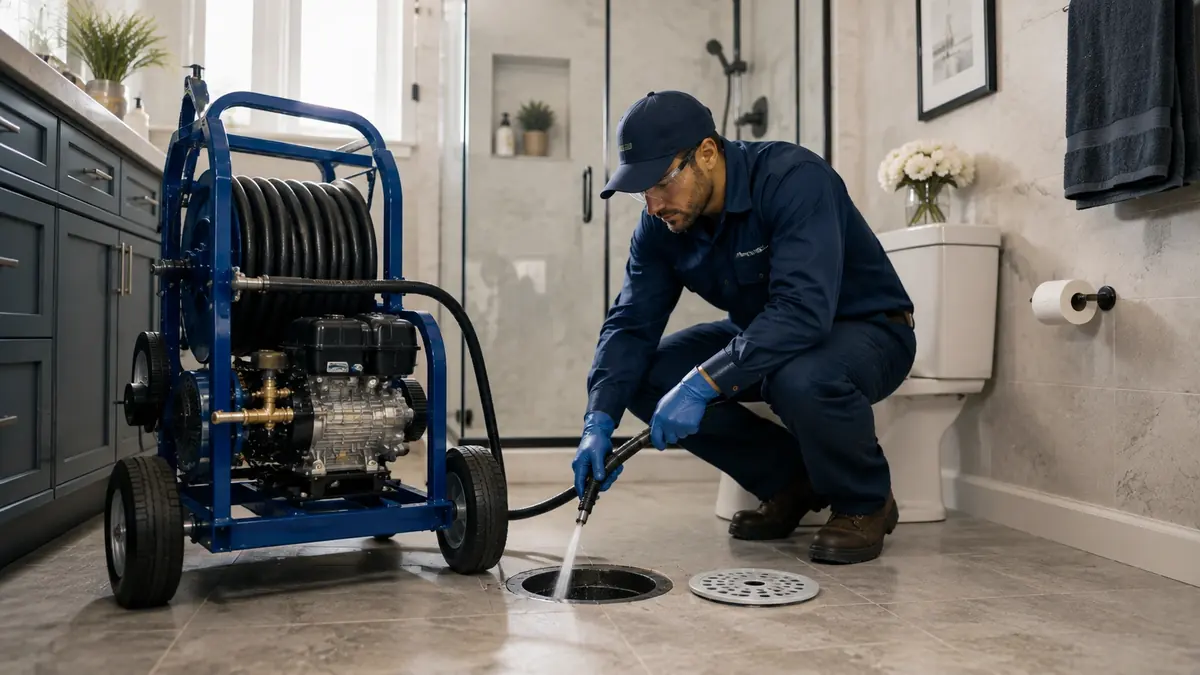 Bathroom Drain Hydro Jetting in Indio