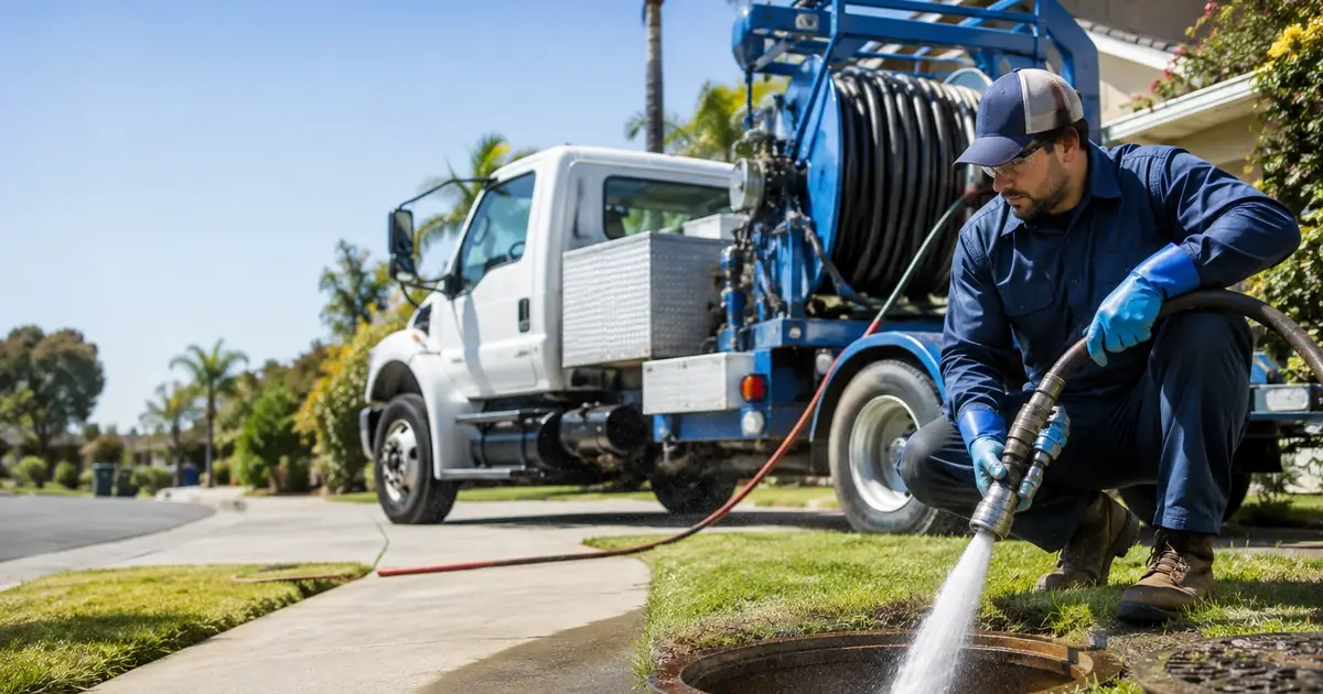 Hydro jet sewer cleaning Indio